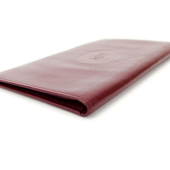 Authentic Cartier Chief Bill Compartment Must Line Bordeaux Leather used - Picture 7 of 7